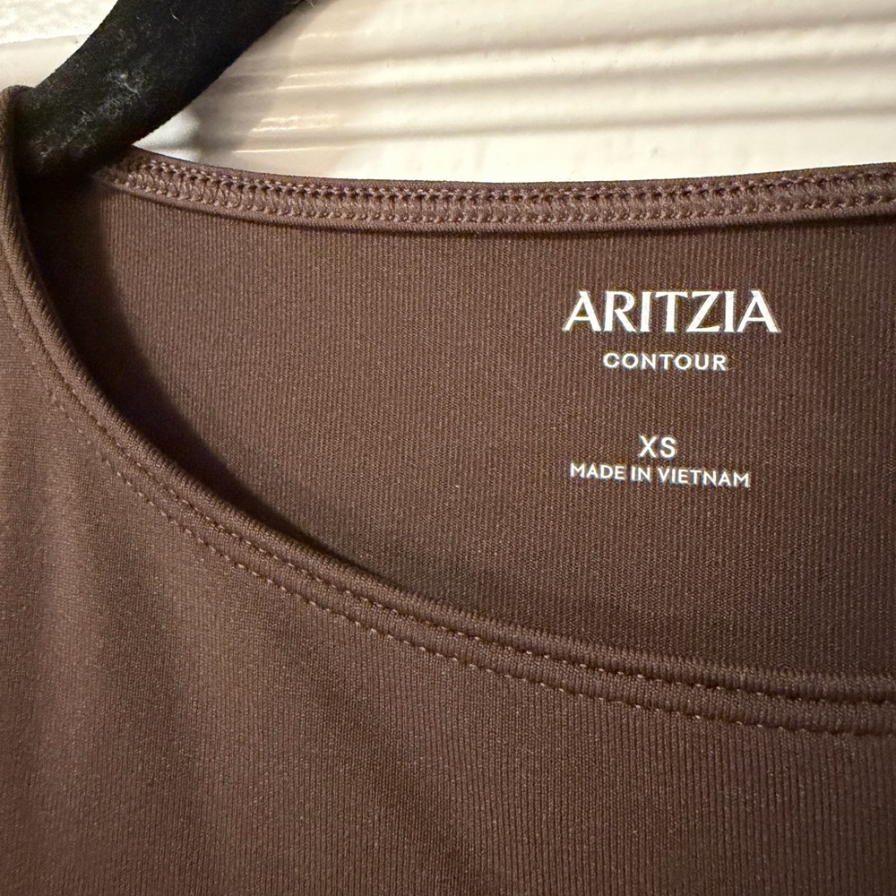 Aritzia Chocolate Brown Tank Top - Picture 2 of 2